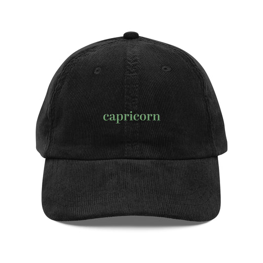 Capricorn Embroidered Vintage Style Cap