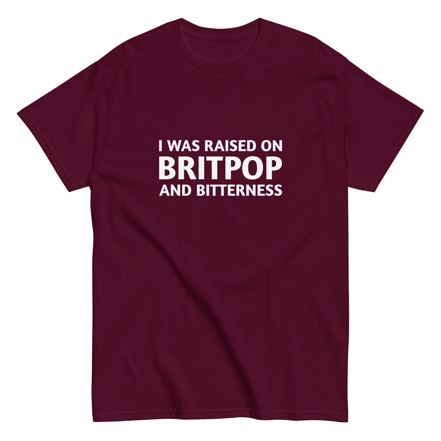 Product I Was Raised On Britpop & Bitterness | Oasis Inspired T-Shirt