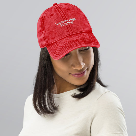 runners high pending embroidered cap