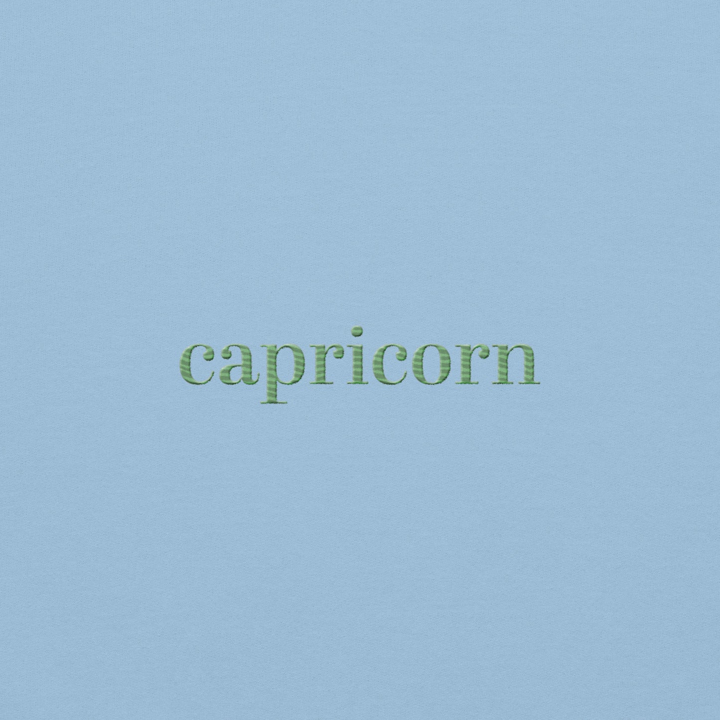 Embroidered Unisex Capricorn Sweatshirt