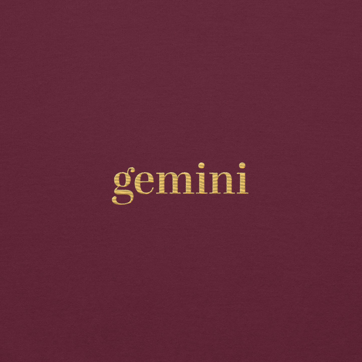 Gemini Embroidered Unisex Zodiac Sweatshirt
