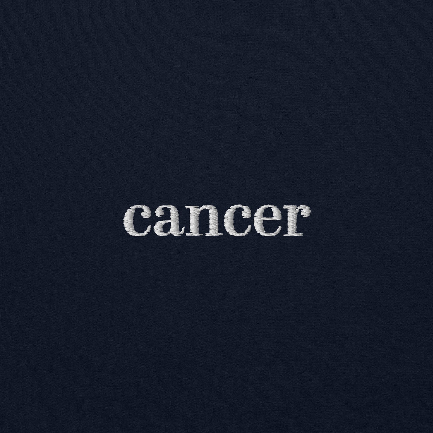 Embroidered Cancer Zodiac Sign Sweatshirt