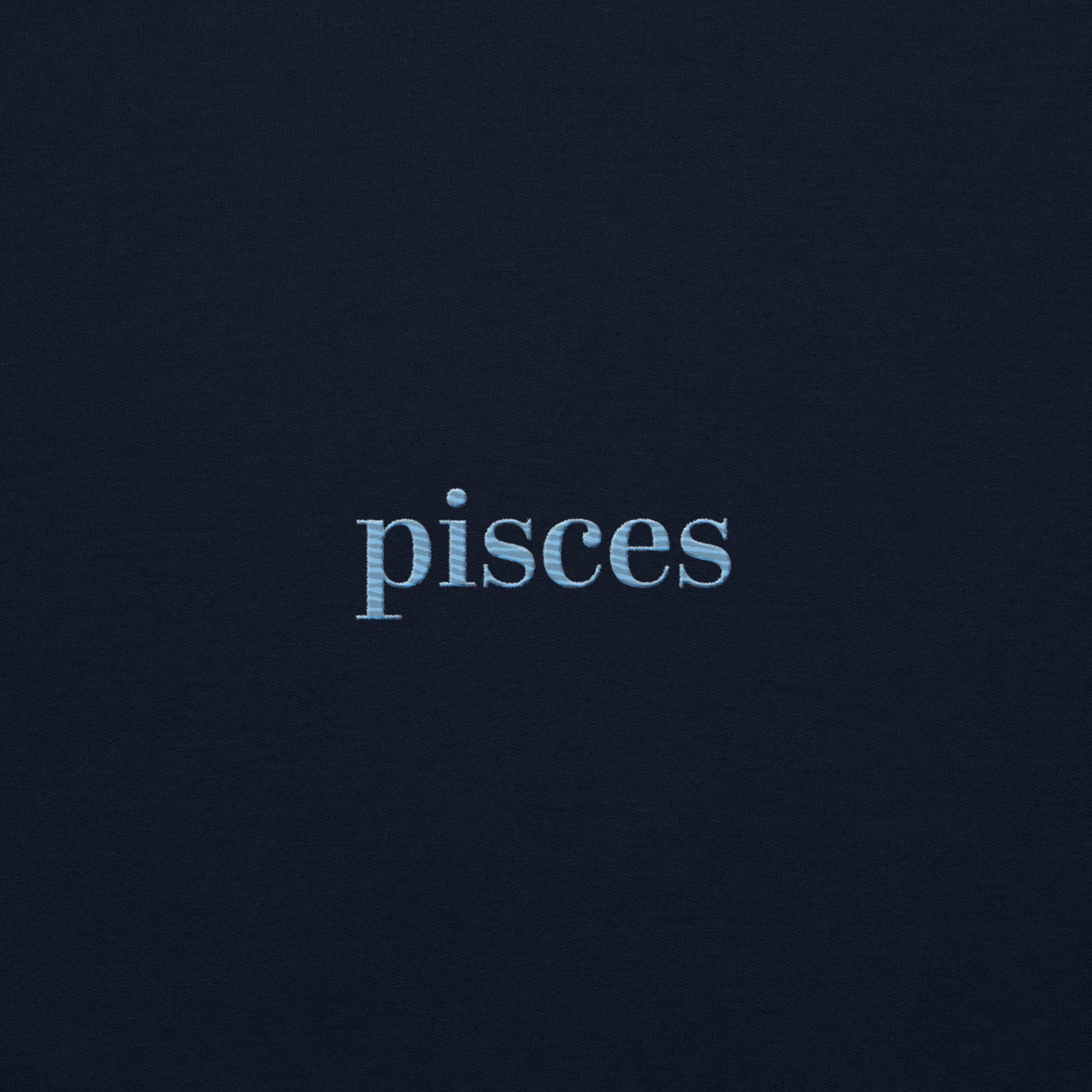 Pisces Sweater | Embroidered Star Sign Detail