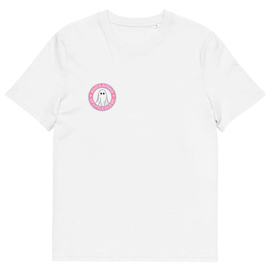 Who's Afraid Of Little Old Me White & Pink T-Shirt | Taylor Swift Halloween Tee