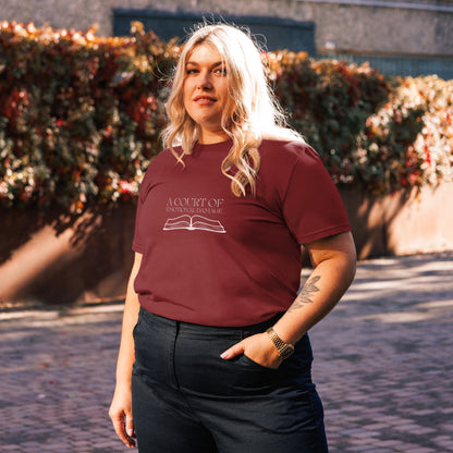 ACOTAR A Court of Emotional Damage T-Shirt Burgundy
