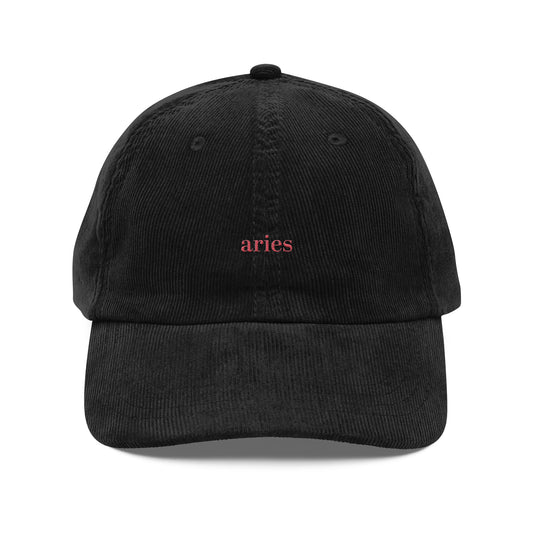 Aries Cap | Cotton Corduroy Dad Hat 