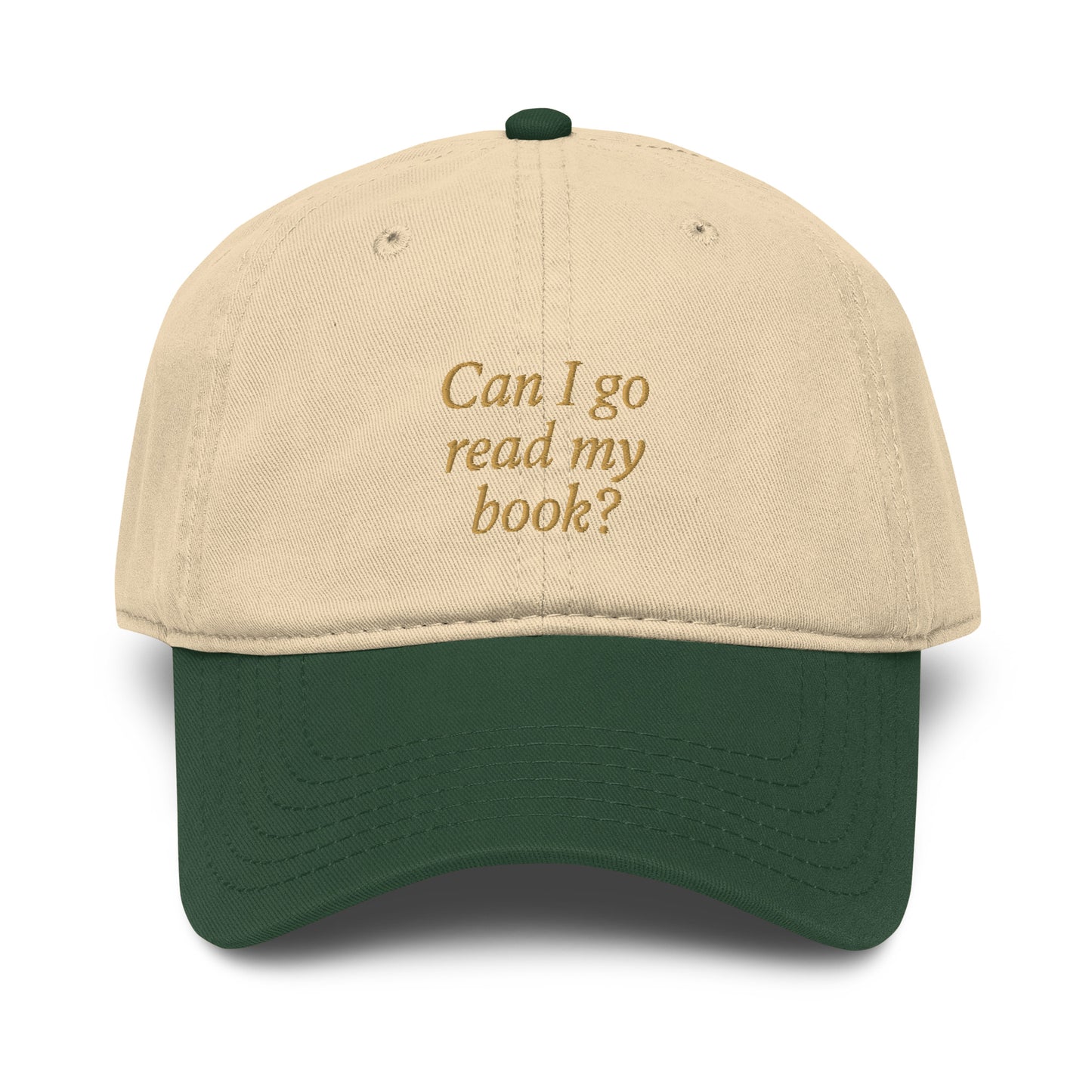 Can I Go Ready My Book? Cap Green & Khaki