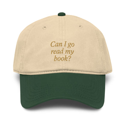 Can I Go Ready My Book? Cap Green & Khaki