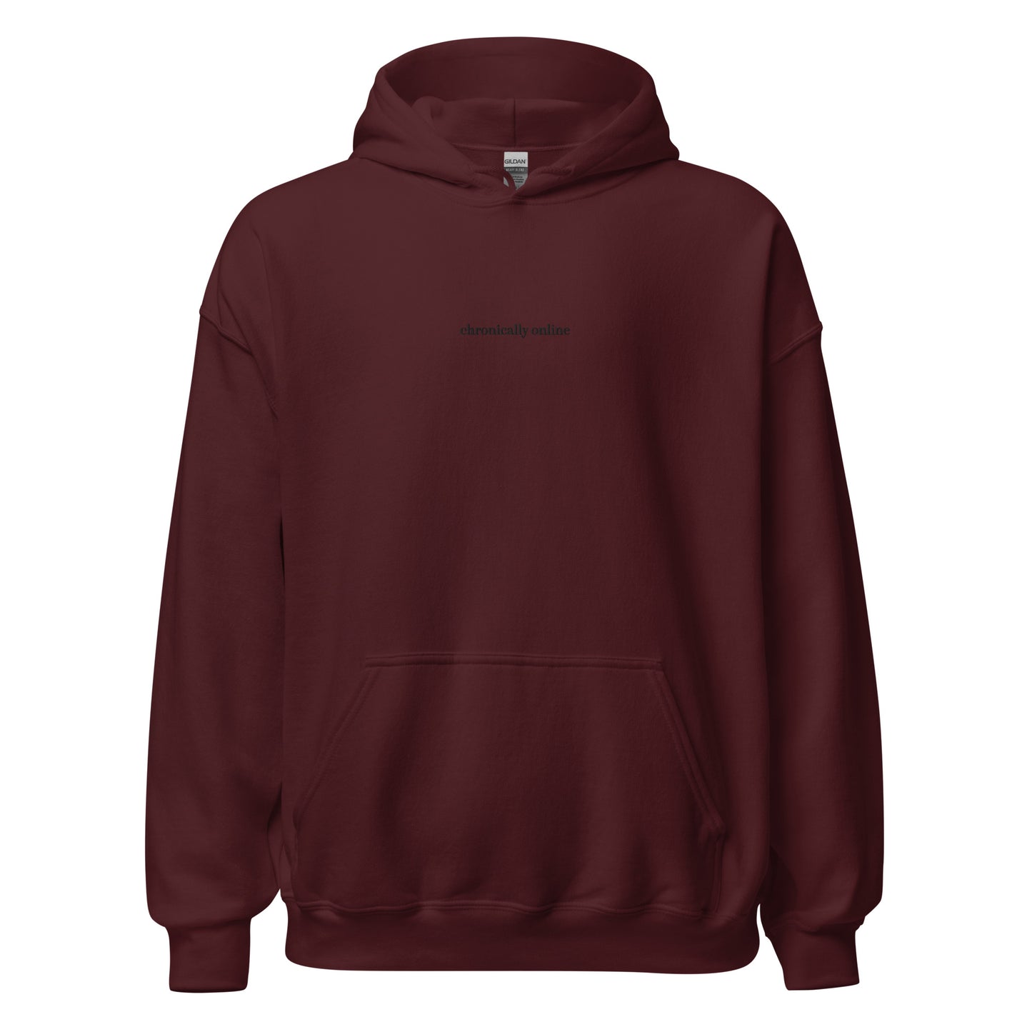 Chronically Online Embroidered Hoodie