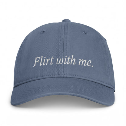 Flirt With Me Embroidered Cap Blue