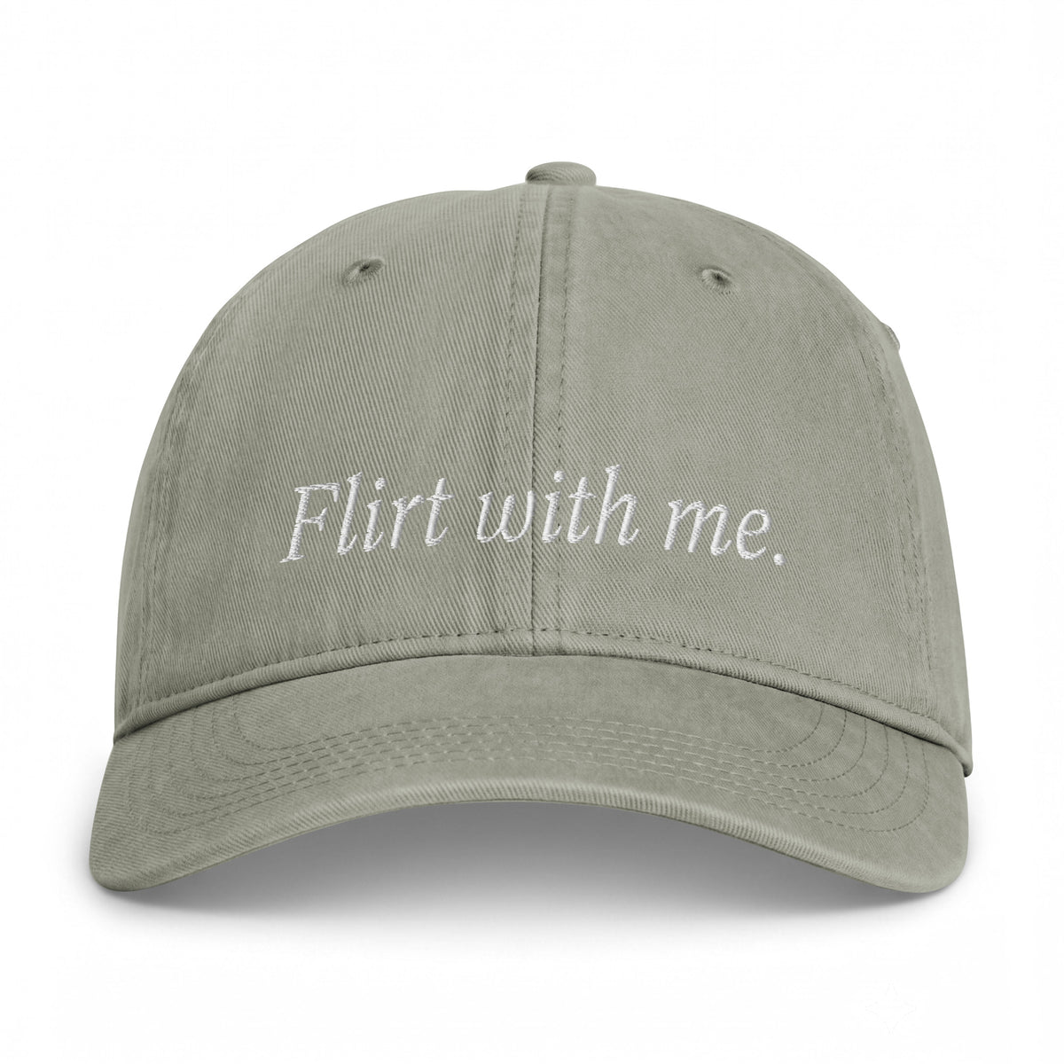 Flirt With Me Embroidered Cap Sand