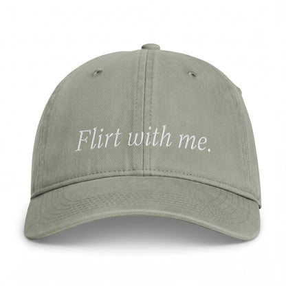 Flirt With Me Embroidered Cap Sand