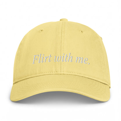 Flirt With Me Embroidered Cap butter