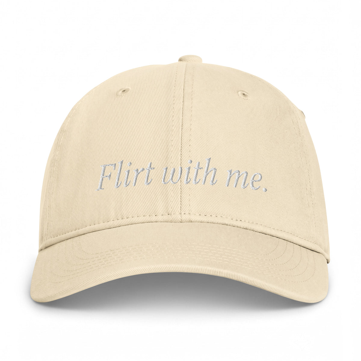 Flirt With Me Embroidered Cap ivory