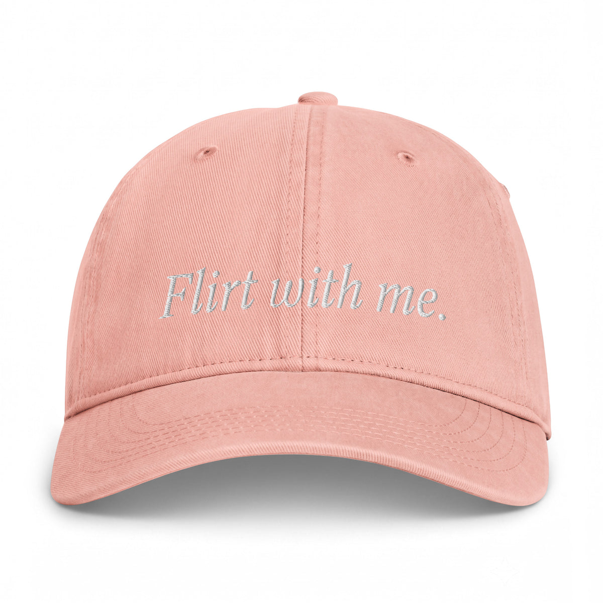 Flirt With Me Embroidered Cap peach