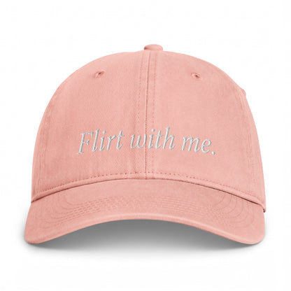 Flirt With Me Embroidered Cap peach
