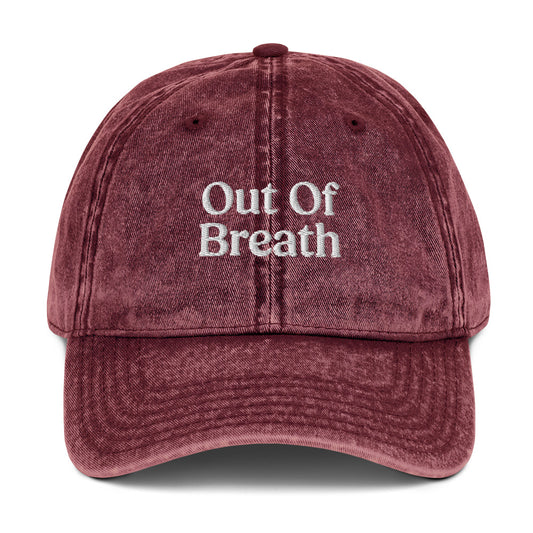 Out Of Breath Embroidered Cap