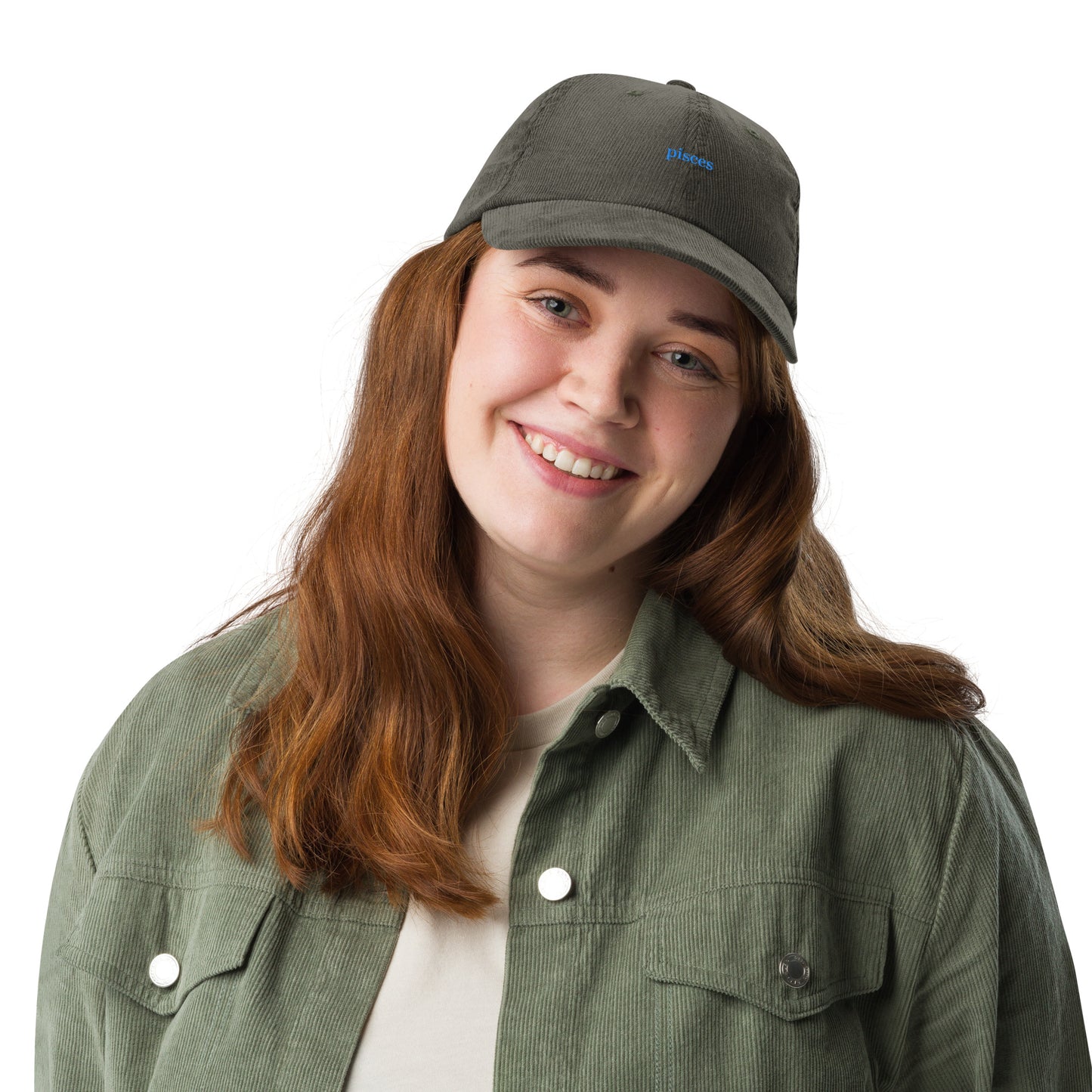 Pisces Embroidered Cap | Cotton Corduroy Dad Hat