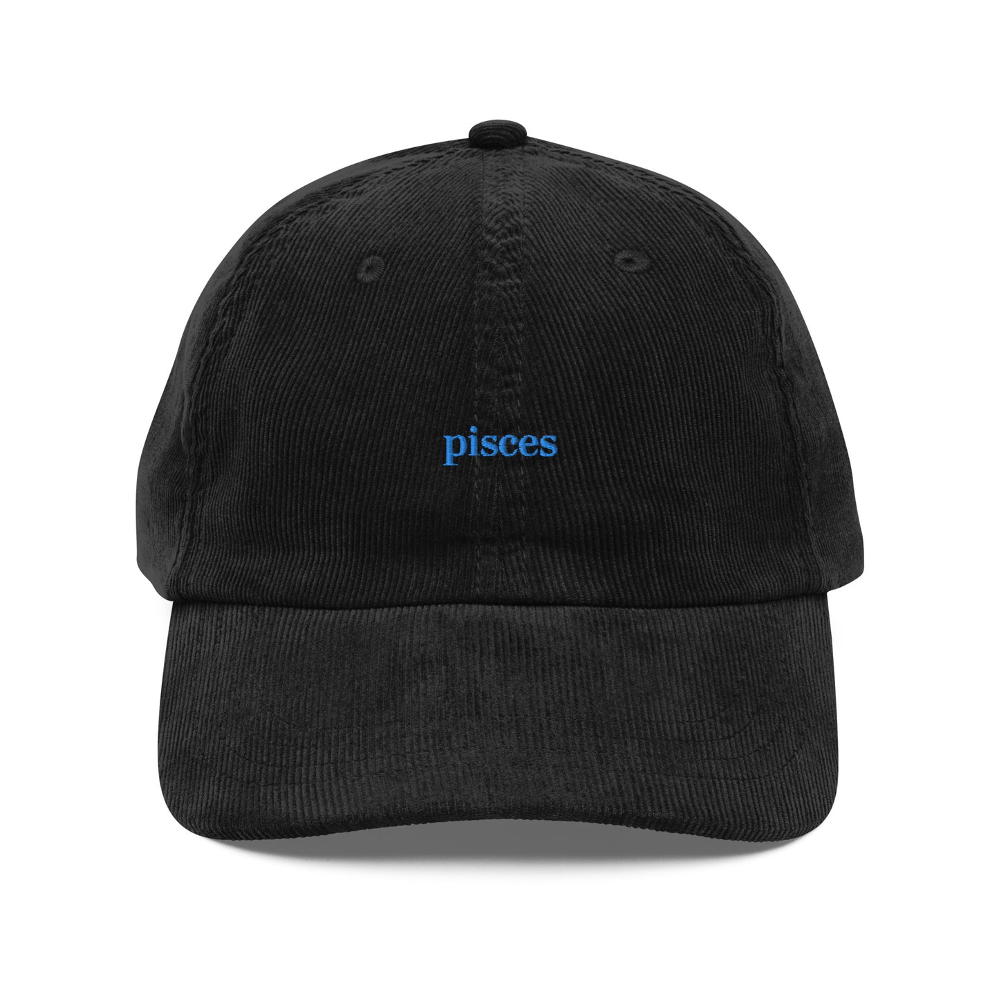 Pisces Embroidered Cap | Cotton Corduroy Dad Hat
