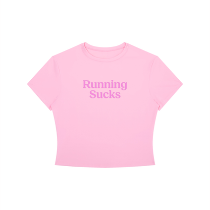 Running Sucks Baby Tee