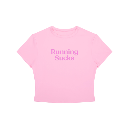 Running Sucks Baby Tee