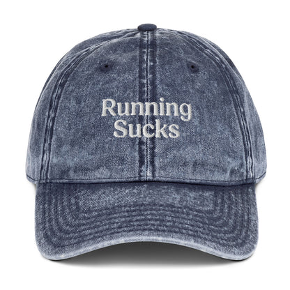 Running Sucks Navy Cap