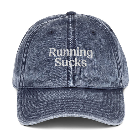 Running Sucks Navy Cap