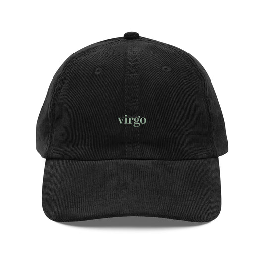 Virgo Embroidered Cap | Cotton Corduroy Dad Hat