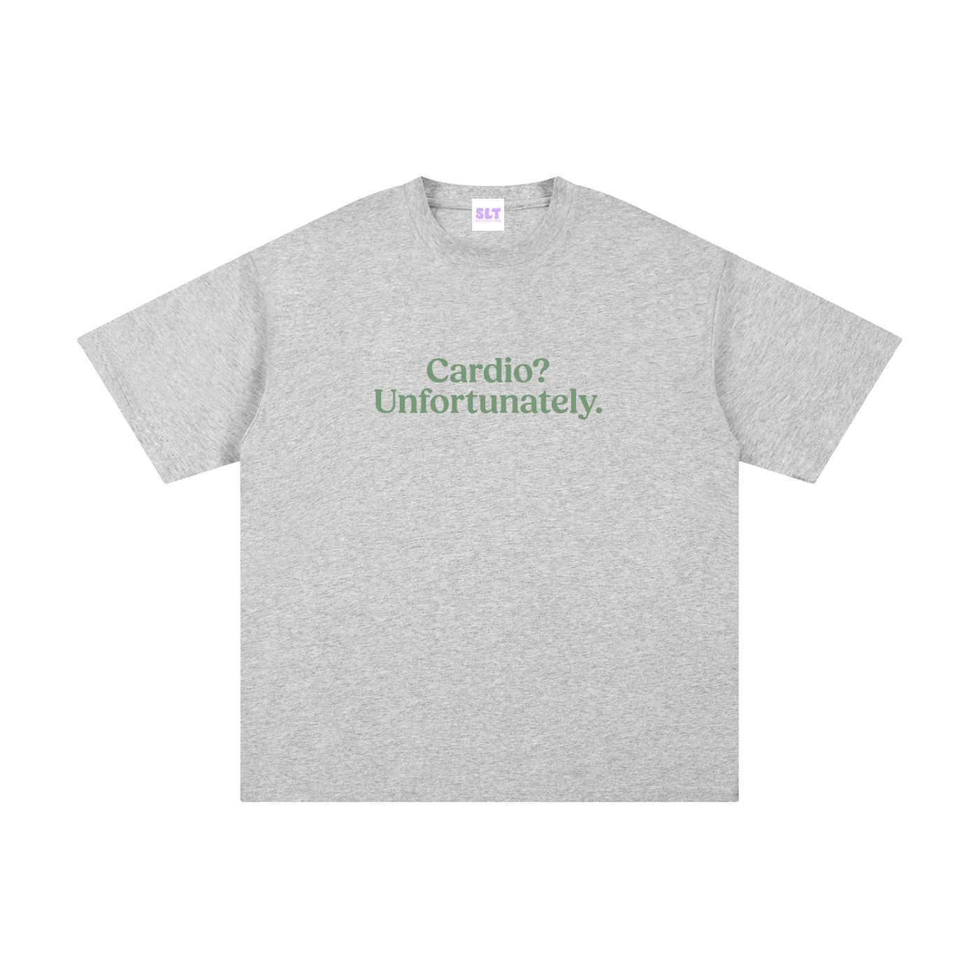 Cardio? Unfortunately. Slogan Running T-Shirt
