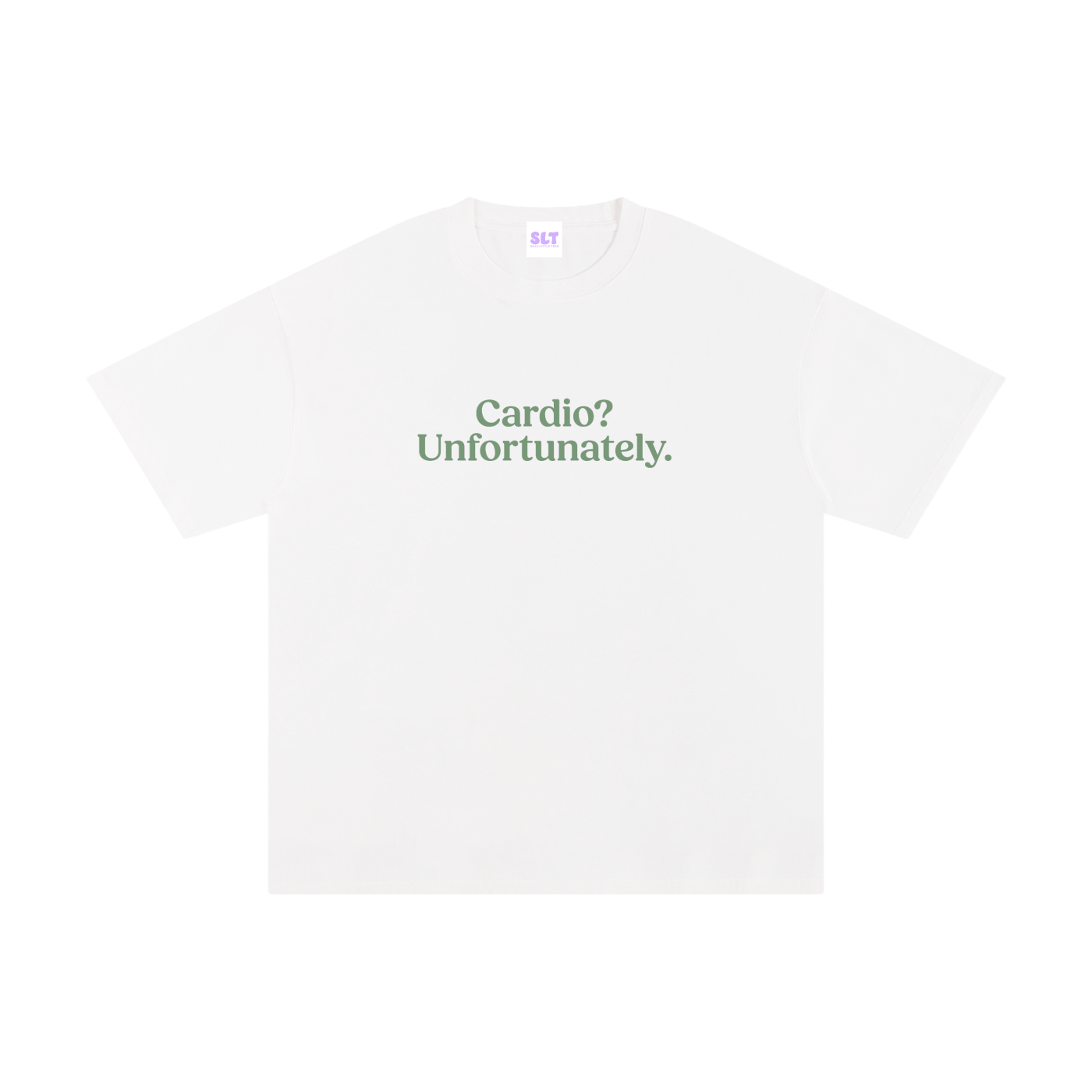 Cardio? Unfortunately. Slogan Running T-Shirt