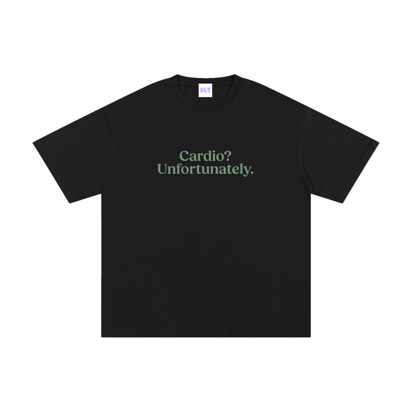 Cardio? Unfortunately. Slogan Running T-Shirt