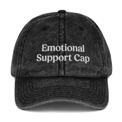emotional support cap - embroidered slogan cap