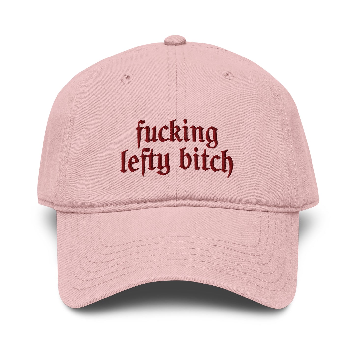 fucking lefty bitch cap pink