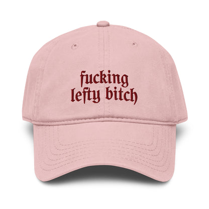 fucking lefty bitch cap pink