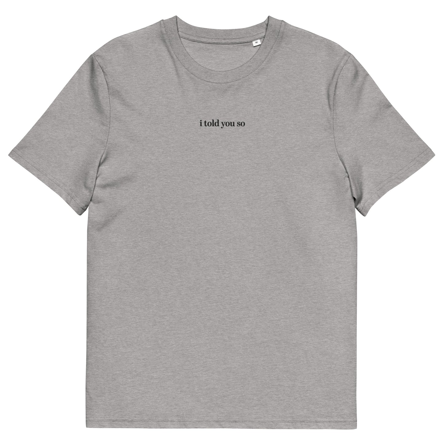 i told you so t-shirt grey
