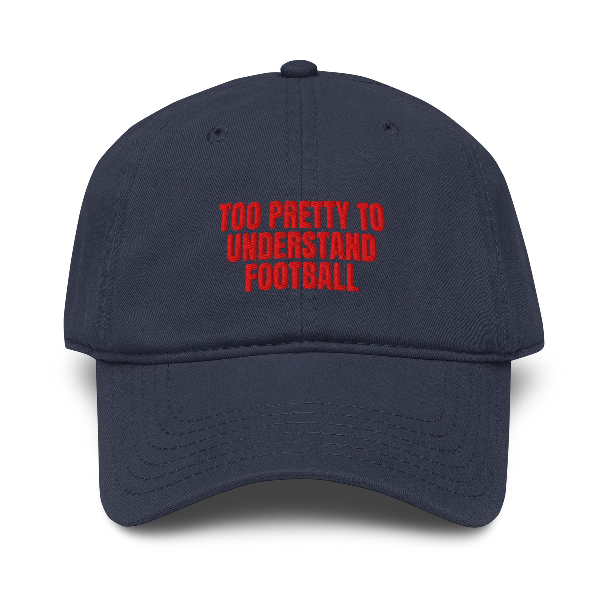 too pretty to understand football cap