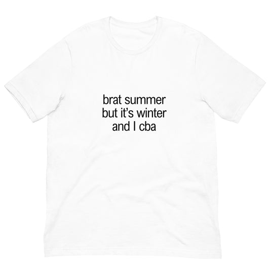 Brat Summer But It's Winter T-Shirt | Brat Winter Tee