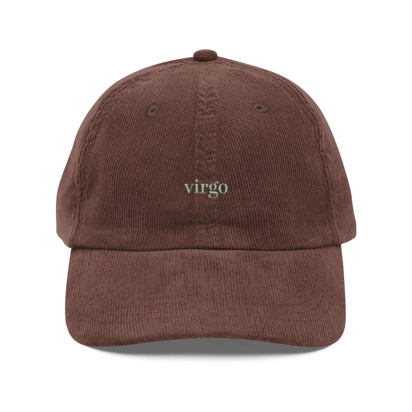 Virgo Embroidered Cap | Cotton Corduroy Dad Hat