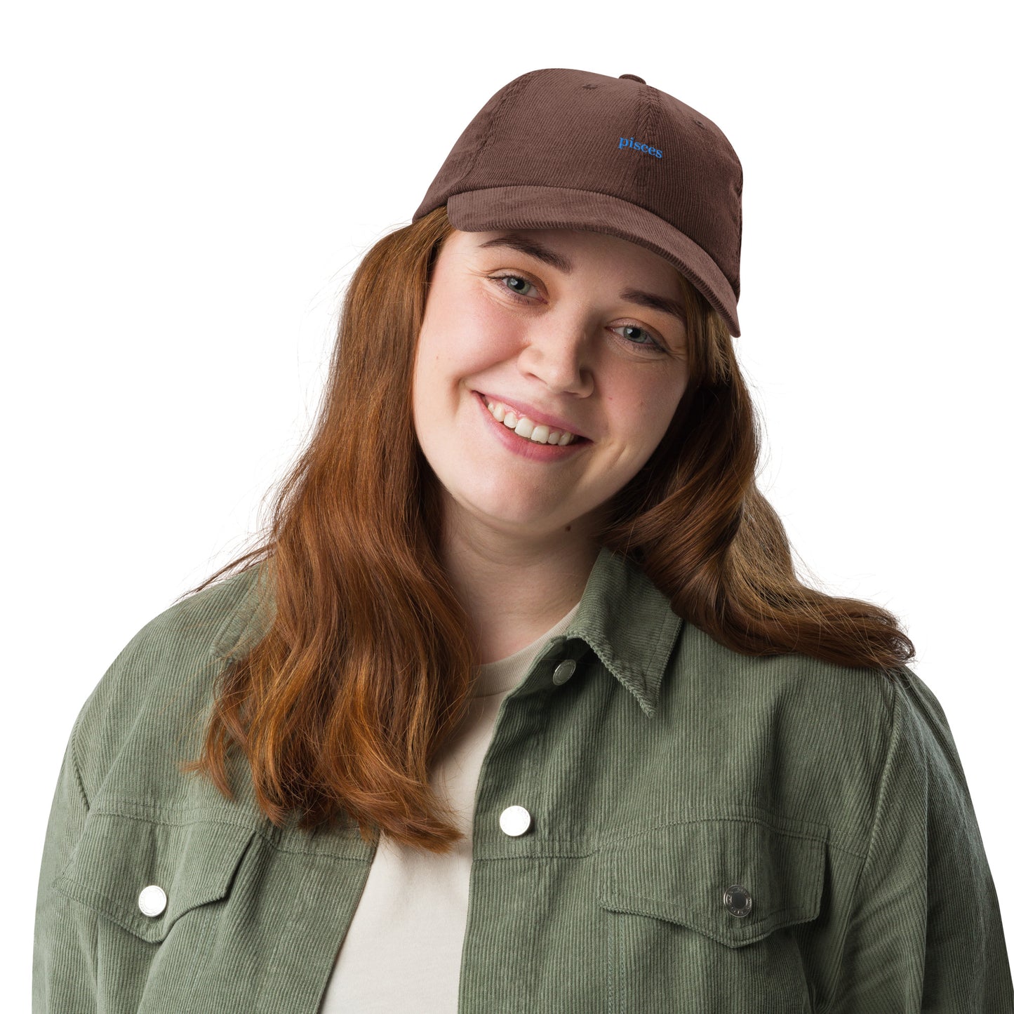 Pisces Embroidered Cap | Cotton Corduroy Dad Hat