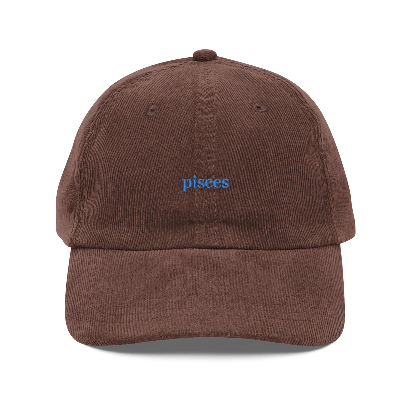 Pisces Embroidered Cap | Cotton Corduroy Dad Hat