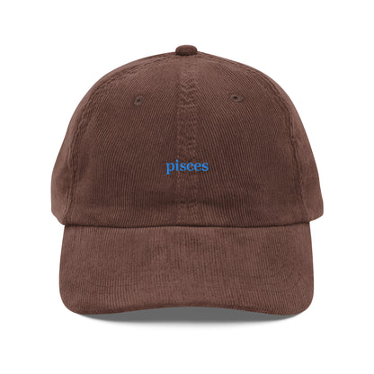 Pisces Embroidered Cap | Cotton Corduroy Dad Hat
