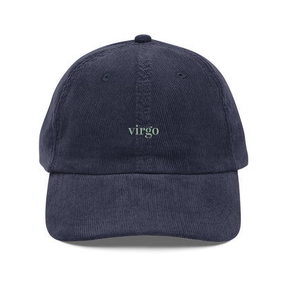 Virgo Embroidered Cap | Cotton Corduroy Dad Hat