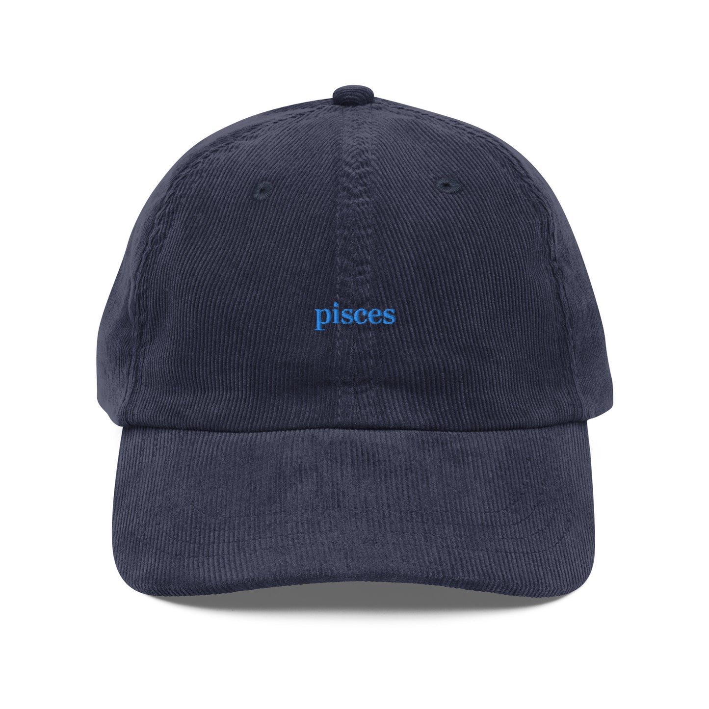 Pisces Embroidered Cap | Cotton Corduroy Dad Hat